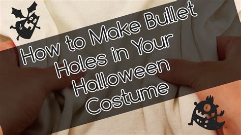 how to make a fake bullet hole in clothes|DIY Halloween: Quick 'n' Easy Bullet Wound Tutorial .